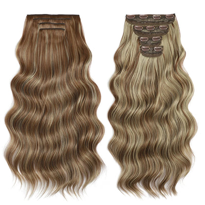 Voluminous Clip-In Hair Extensions 22 Inch Set for Length and Volume