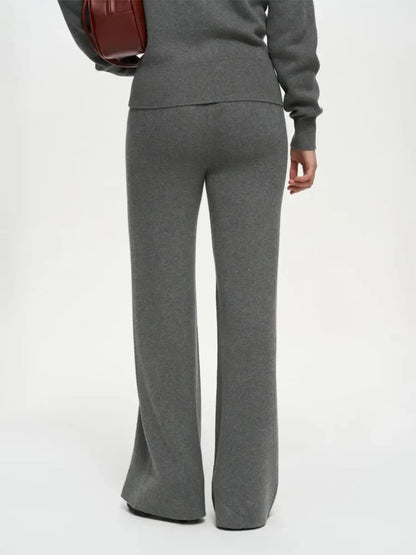 Women’s Knit Cardigan And Pants Set Slim Fit Long Sleeve Winter