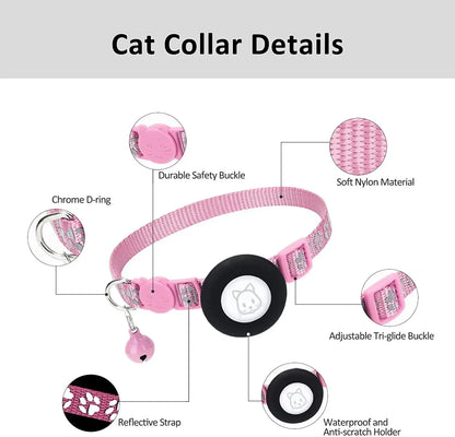 Reflective GPS Pet Tracker Collar With Breakaway Waterproof Housing