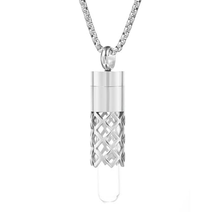 Women’s Diffuser Necklace Stainless Steel Bottle Oil Storage