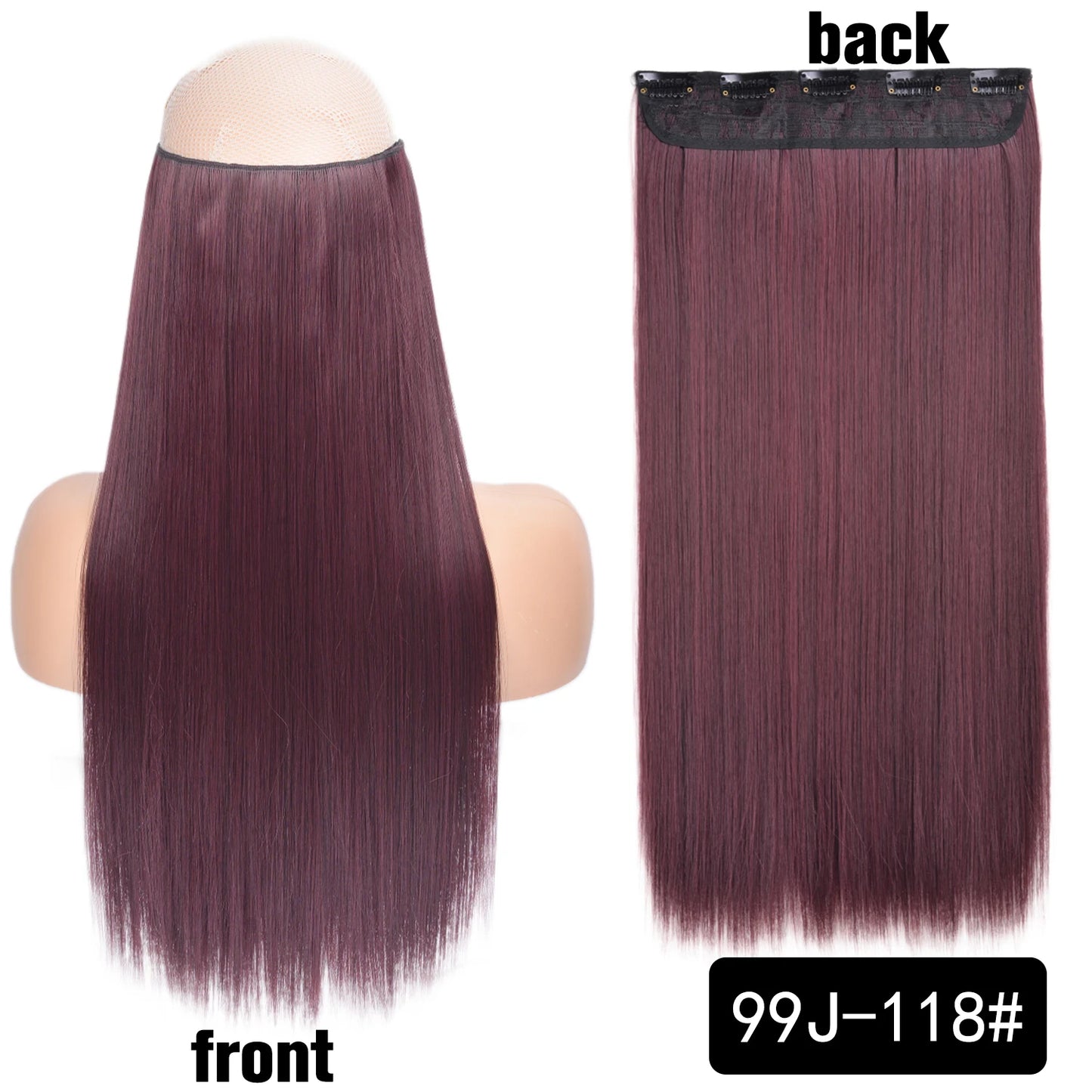 Long Clip In Hair Extensions for Length and Volume 22 Inch