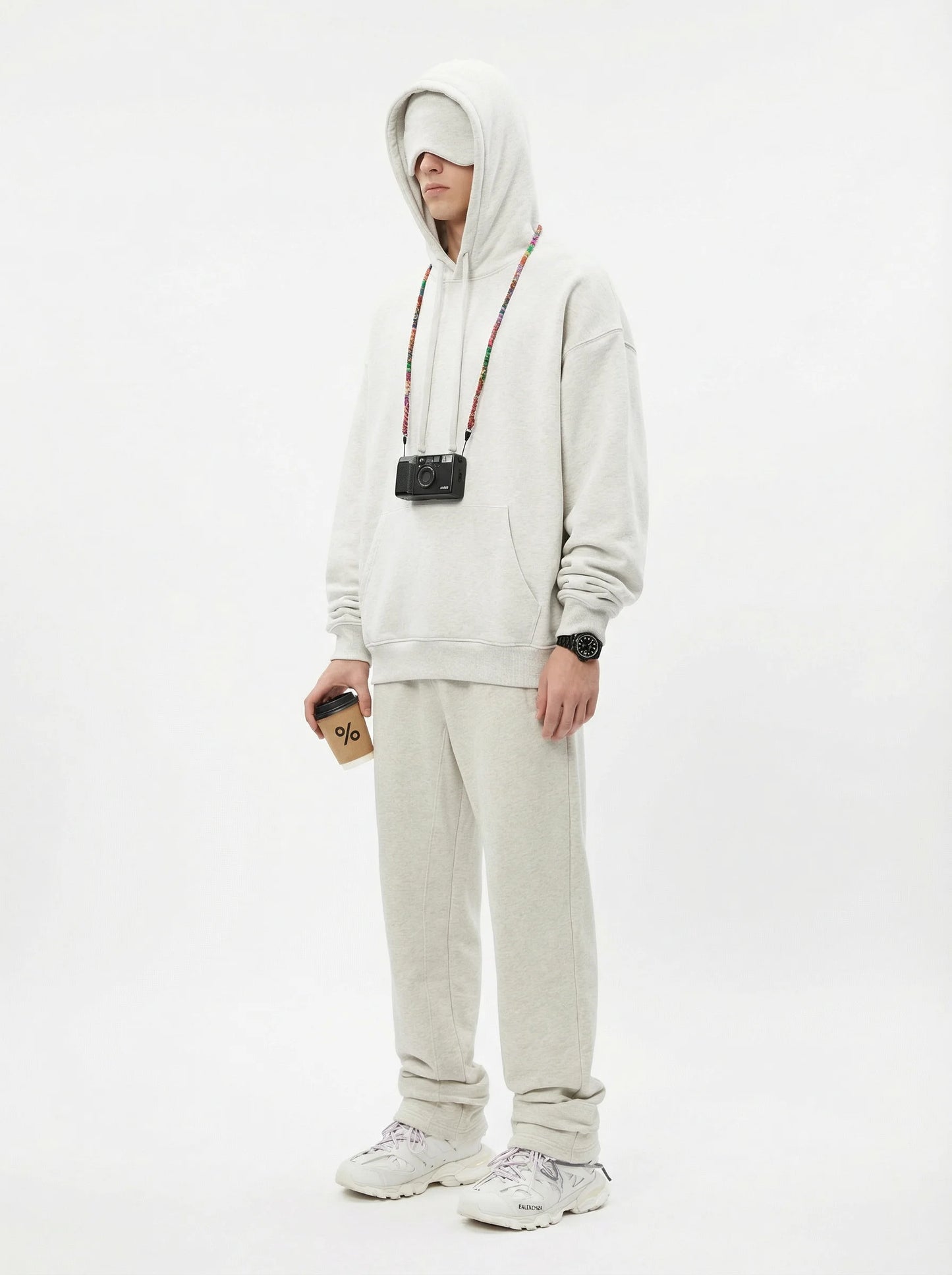 Unisex Cotton Blend Fleece Hoodie And Pants Set With Relaxed Fit And Soft Texture