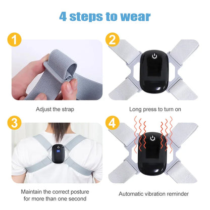 Smart Posture Corrector - Invisible Sensor Belt for Hunchback Reminder