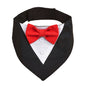 Wedding Big Dog Triangle Scarf with Bow Tie Handsome Pet Bandana for Small Large Dogs Golden Retriever Shepherd Labrador Bibs
