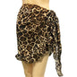 Women's Polyester Wrap Skirt With Tatting Edge Detailing And Tailored Tie Closure