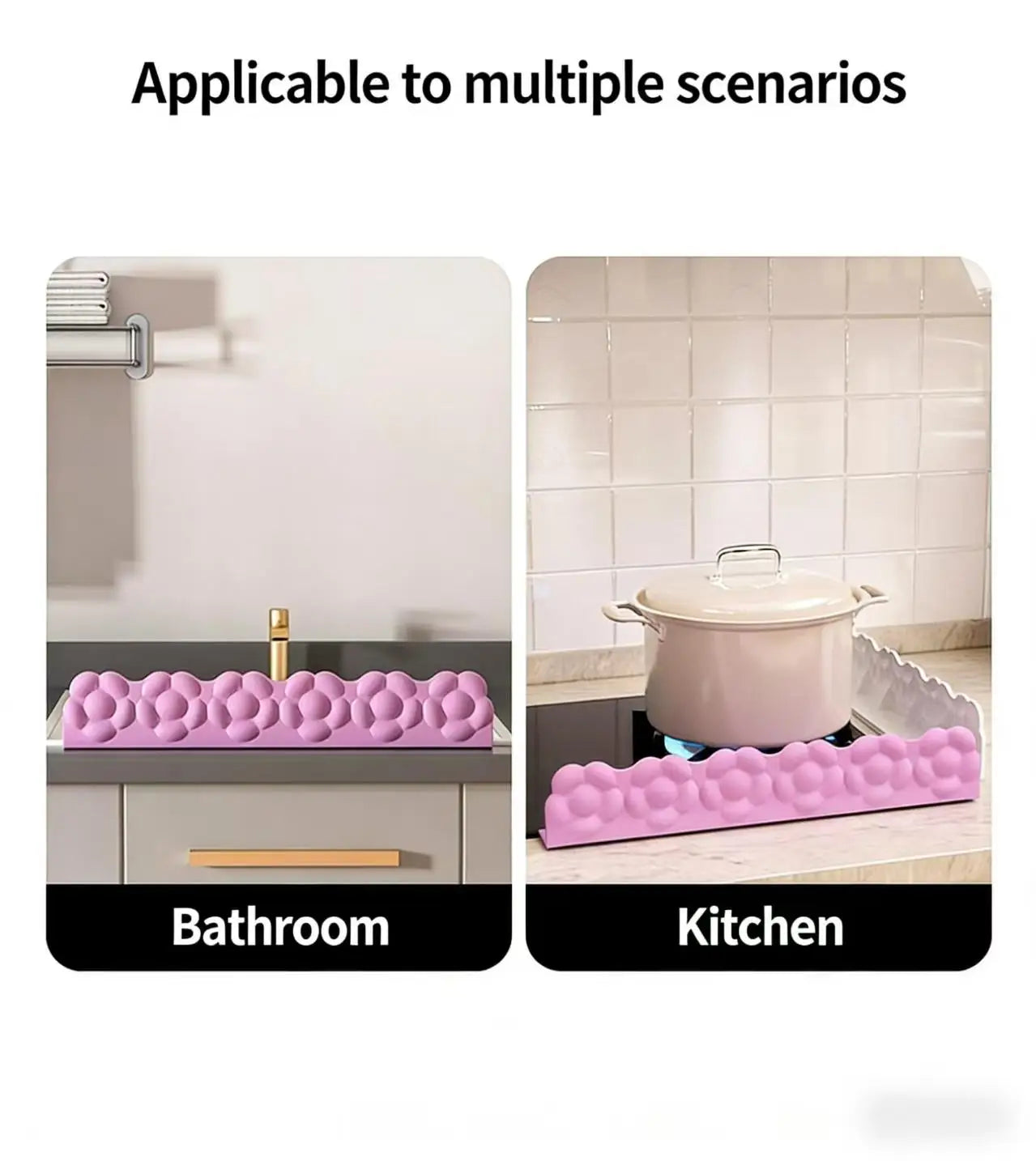 Silicone Sink Stopper Strip Splash Guard