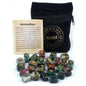 Natural Crystal Agate Rune Set Stones for Divination and Meditation