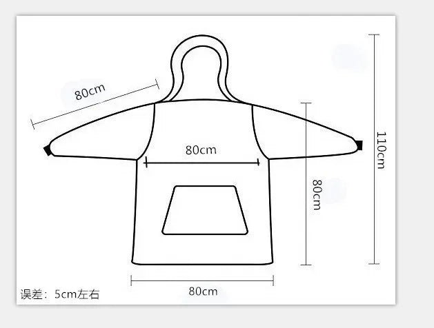 Unisex Fleece Hoodie Sweatshirt Blanket With Front Zipper And Deep Pockets In An Oversized Wearable Design