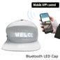 Glowing Advertising Hat Diy Text And Images Neon Rave Grand Event Outdoor Sports Costumes Accessories LED Mobile Bluetooth Hats