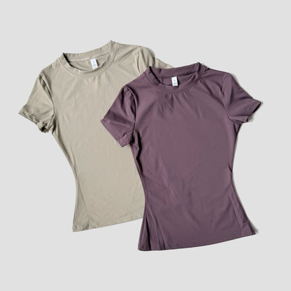 WAREBALL Sports Tops Quick-Drying Ladies Tank Top Fitness Running Yoga Short Sleeve Elastic Breathable ATHLETIC REVOLUTION