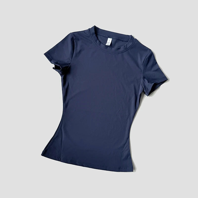 WAREBALL Sports Tops Quick-Drying Ladies Tank Top Fitness Running Yoga Short Sleeve Elastic Breathable ATHLETIC REVOLUTION