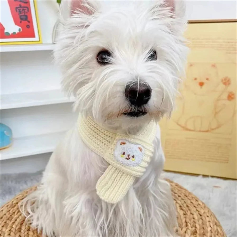 Soft Pet Scarf for Small Medium Dogs Cats Lightweight Slip On