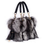 2026 New Clothing Designer Luxury Soft Fox Hair High-end Handbag Fashion Large Capacity Charm Women's Special Fur Bag