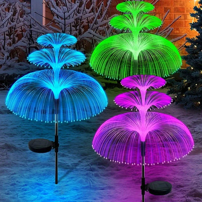 Solar Jellyfish Reed Lights - 7 Colors Variable Outdoor Garden Stake Lights