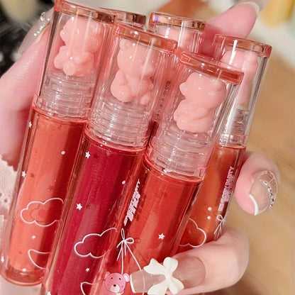 Mirror Lip Gloss Pearl Shine Long-Wear Waterproof Hydrating Non-Sticky