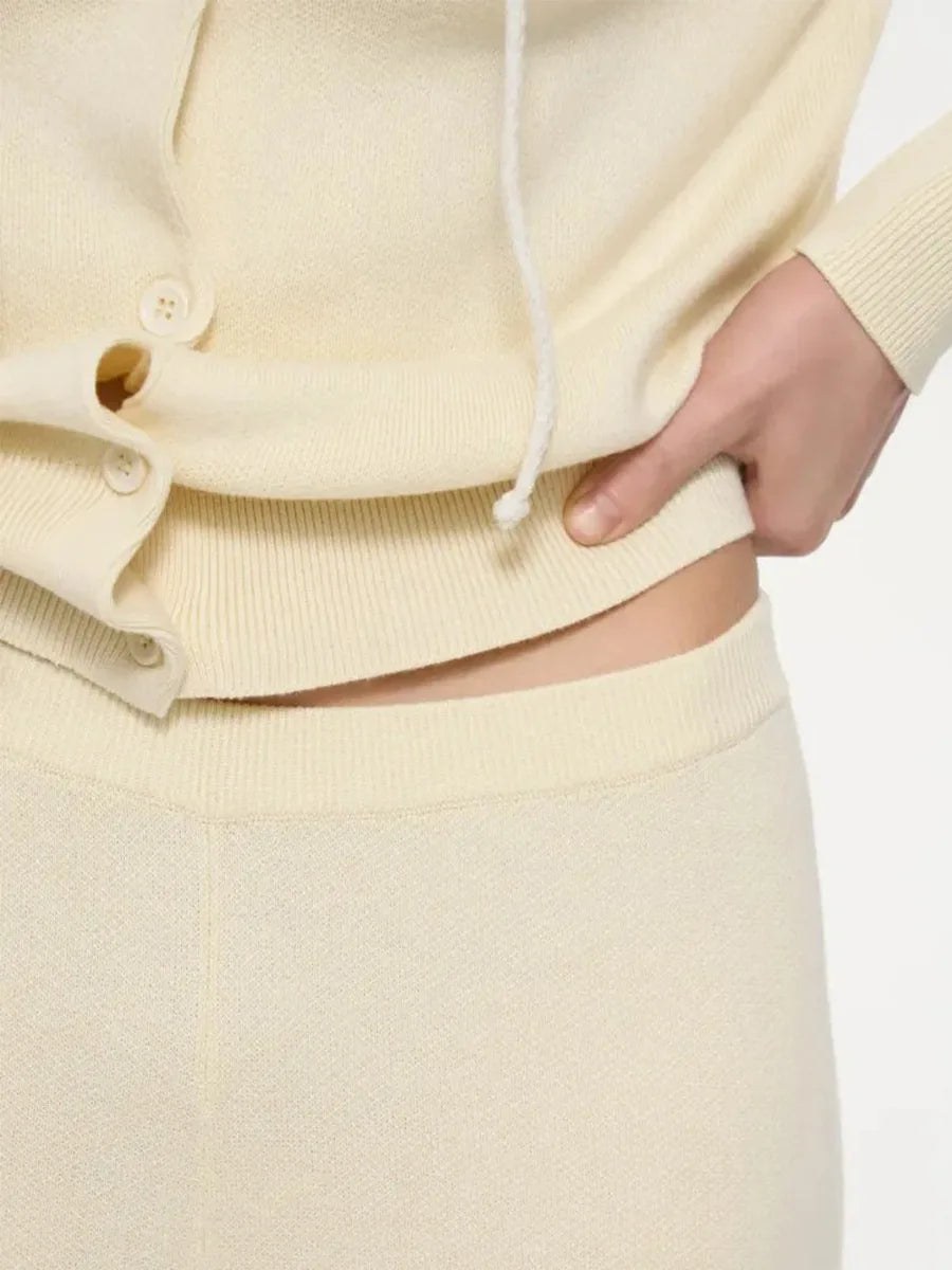 Women’s Knit Cardigan And Pants Set Slim Fit Long Sleeve Winter