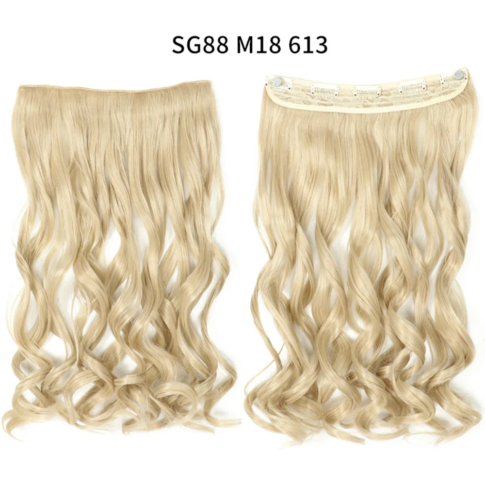 Long Clip In Hair Extensions for Length and Volume 22 Inch