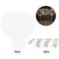 Transparent LED Balloons Set With Light Straps For Party Decor