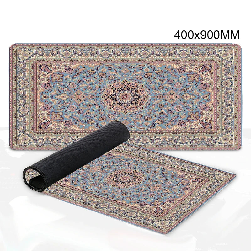 Luxury Persian Carpet Mouse Pad Large Persian Pattern MousePad Game Desk Accessories Computer Desk Mat Bedroom Floor Mat Persian Carpet