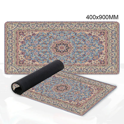 Luxury Persian Carpet Mouse Pad Large Persian Pattern MousePad Game Desk Accessories Computer Desk Mat Bedroom Floor Mat Persian Carpet