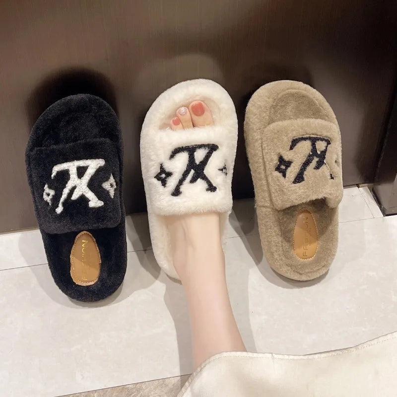 Soft Slippers Indoor with Plush Lining for Ultra Warmth and Durable Rubber Traction