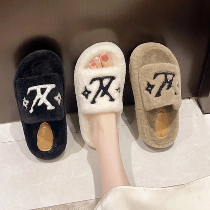 Soft Slippers Indoor with Plush Lining for Ultra Warmth and Durable Rubber Traction