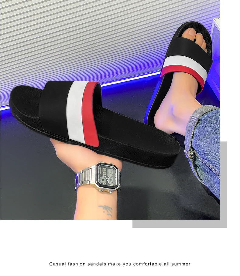 Non-Slip Slippers for Men and Women with Cushioned Comfort Beach Ready