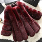 Luxe Faux Fur Jackets for Women Long Puff Sleeve Woman Coat Solid Short Warmth Outerwear Clause Ladies Elegant Streetwear