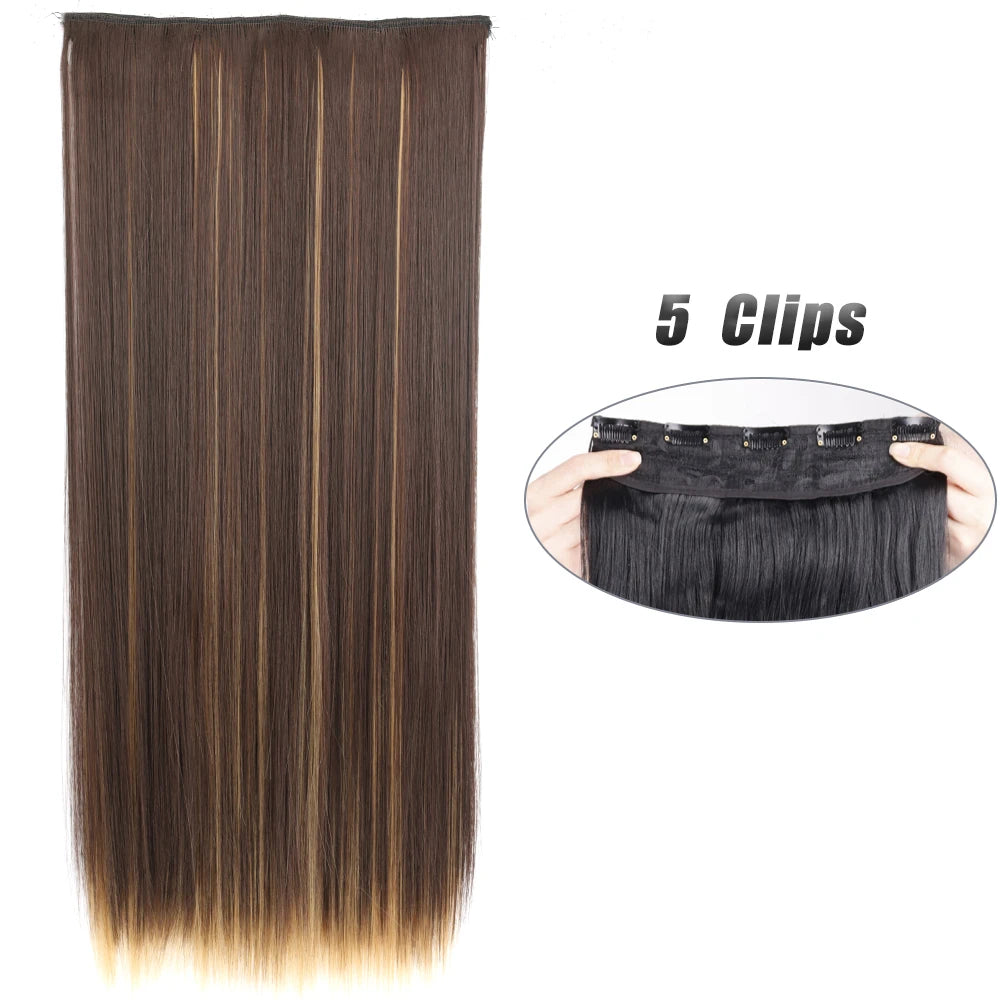 Voluminous Clip-In Hair Extensions 80cm For Fuller Long Hair Look