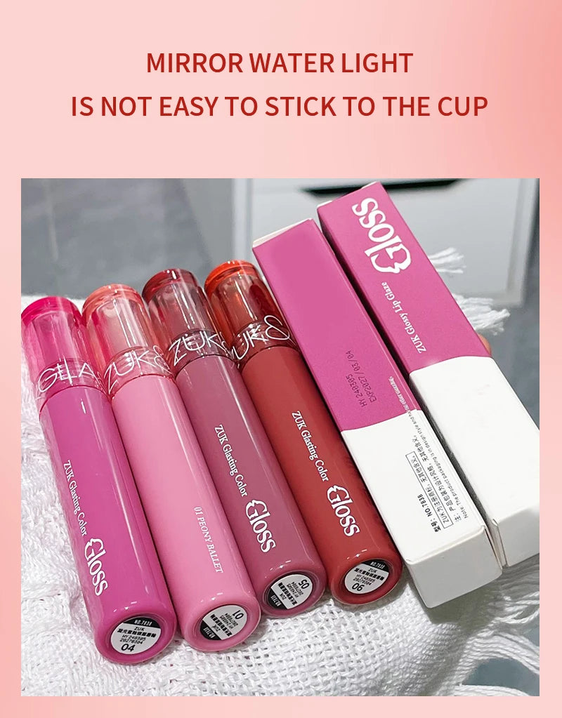 Hydrating Lip Gloss with Glassy Water Shine for Plump Lips