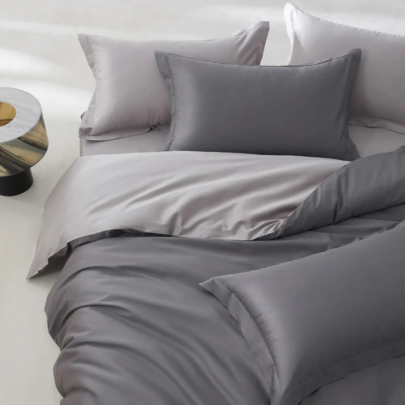Soft Cotton Bedding Set with 800 Thread Count Duvet Cover and Sheets