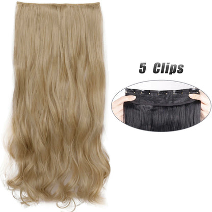 Wavy Clip In Hair Extensions Five Clip Set for Fuller Waves