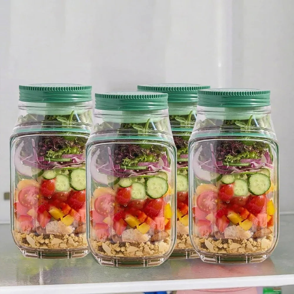Fresh Vertical Salad Container with Side Openings for Mess Free Access