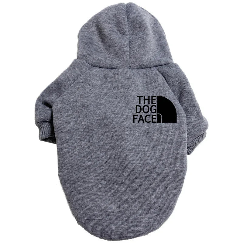 Designer Dog Clothes Hoodies The Dog Face Wind Coat Warm for Small Large Dogs Jacket Sweatshirt French Bulldog Jacket Clothing