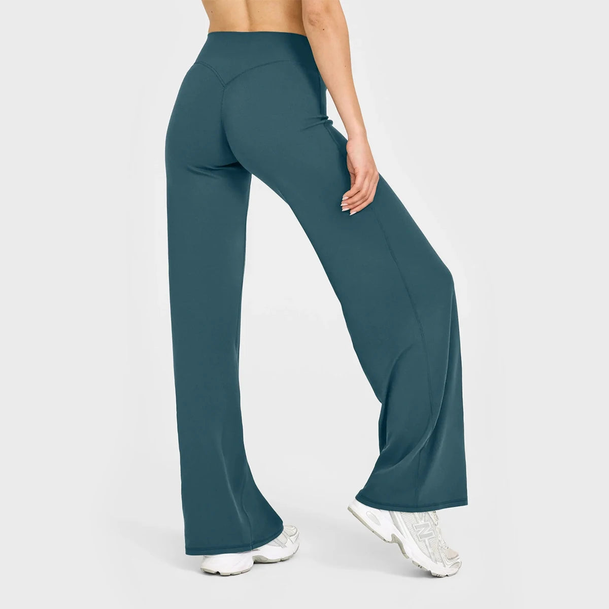 Yoga Pants Mid Rise Straight Leg Fit Second Skin Feel