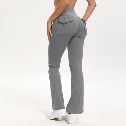 High-Waist Yoga Pants With Hidden Pockets For Women Performance Four-Way Stretch