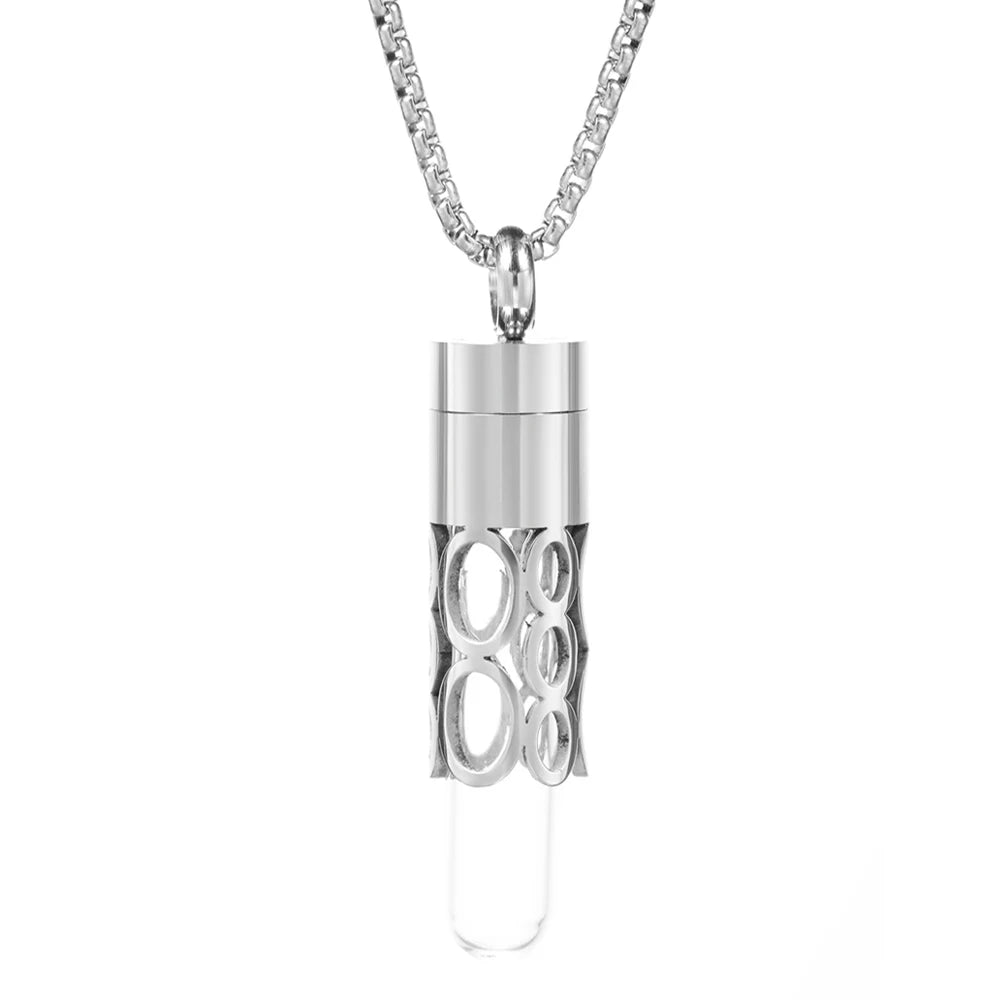 Women’s Diffuser Necklace Stainless Steel Bottle Oil Storage