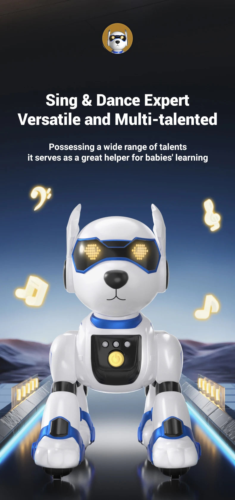 R27 Intelligent Robot Dog - Voice Control Electronic Pet Programming Toy
