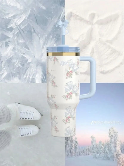 2025 Real Pictures Tumblers With Handle Car Mugs Insulated Tumbler With Lids Straw Stainless Steel Coffee Tumbler Termos Cups
