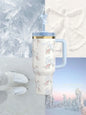 2025 Real Pictures Tumblers With Handle Car Mugs Insulated Tumbler With Lids Straw Stainless Steel Coffee Tumbler Termos Cups