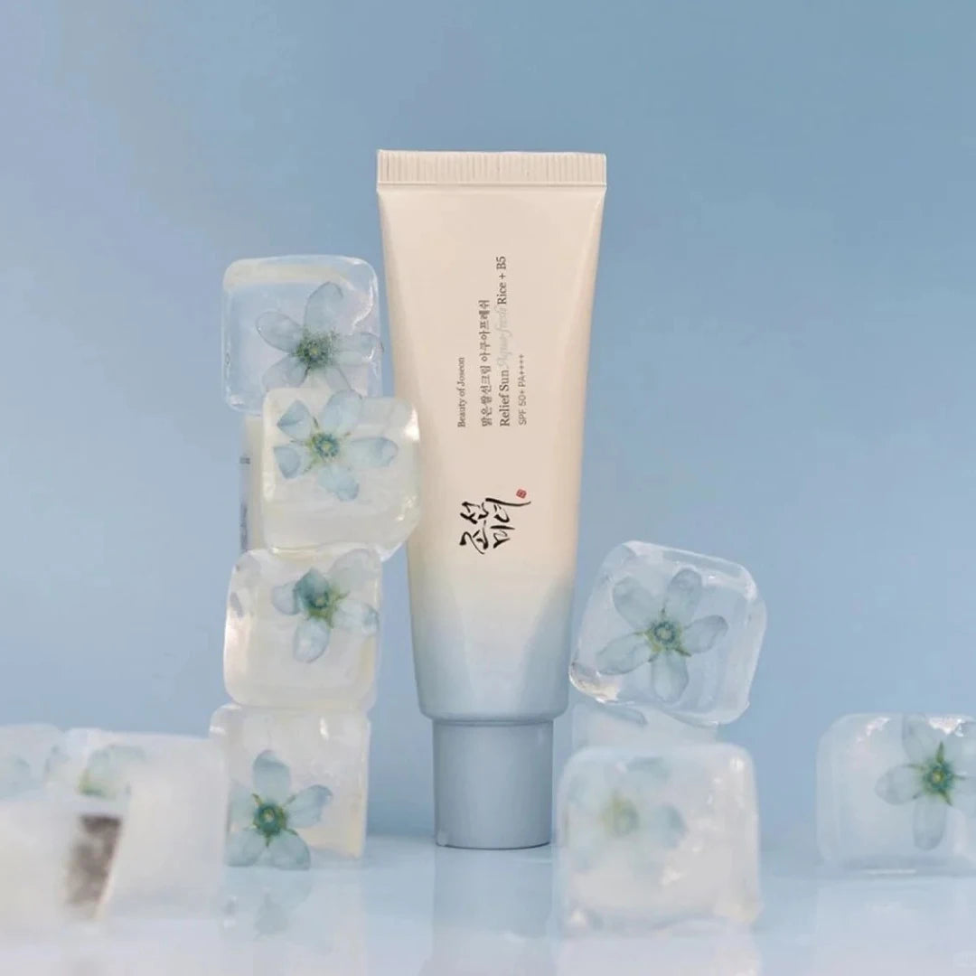 Korean Facial Cleanser Hydrating with Rice Probiotic SPF50 Sunscreen and Extract for All In One Skincare