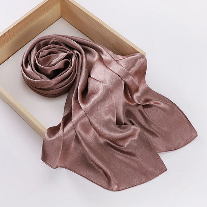 Women's Chiffon Hijab Silk Scarf Loose Fit Headwrap Shawl Bandana Turban