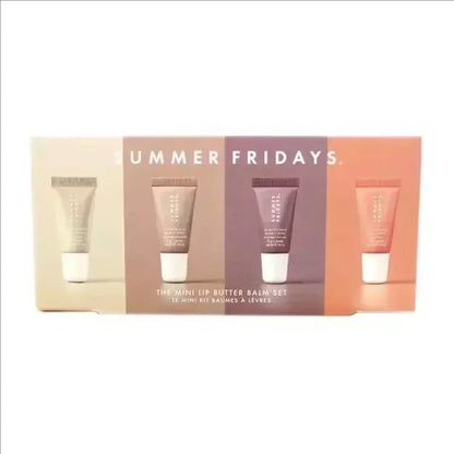 Iced Coffee Butter Lip Balm Moisturizing Transparent Lipstick Set Smooth Soft Tube Mirror Lip Gloss Lip Makeupv