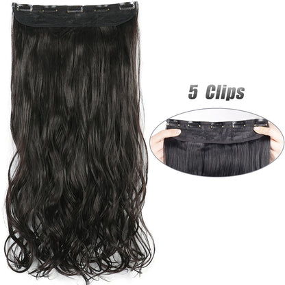 Wavy Clip In Hair Extensions Five Clip Set for Fuller Waves