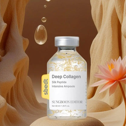 Korean Facial Care Set Featuring Collagen Silk Peptide Ampoule And Retinol Capsule For Revitalizing Brightening