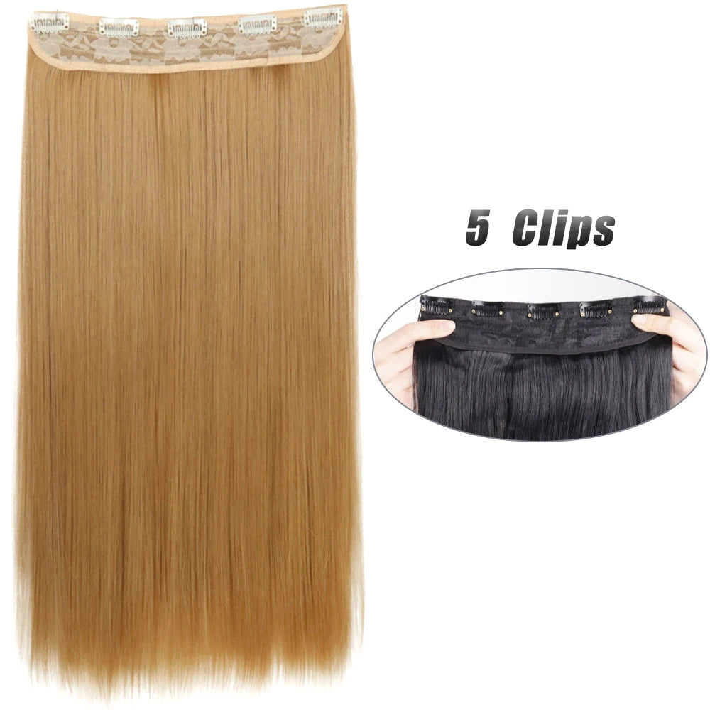 Wavy Clip In Hair Extensions Five Clip Set for Fuller Waves