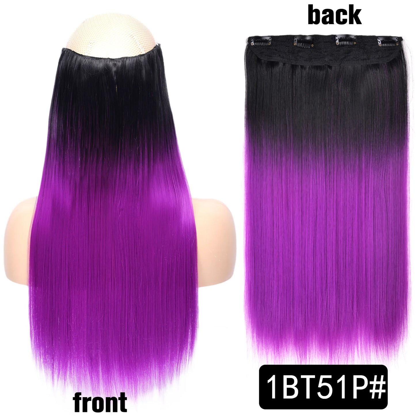 Long Clip In Hair Extensions for Length and Volume 22 Inch