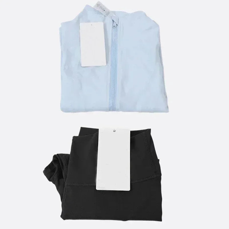 Designer 2-piece yoga suit set | Leggings and Coat Sets Merch Gone Viral