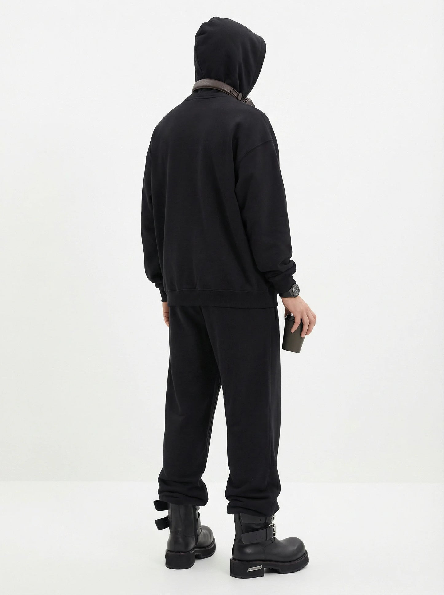 Unisex Cotton Blend Fleece Hoodie And Pants Set With Relaxed Fit And Soft Texture