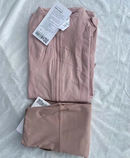 Designer 2-piece yoga suit set | Leggings and Coat Sets Merch Gone Viral